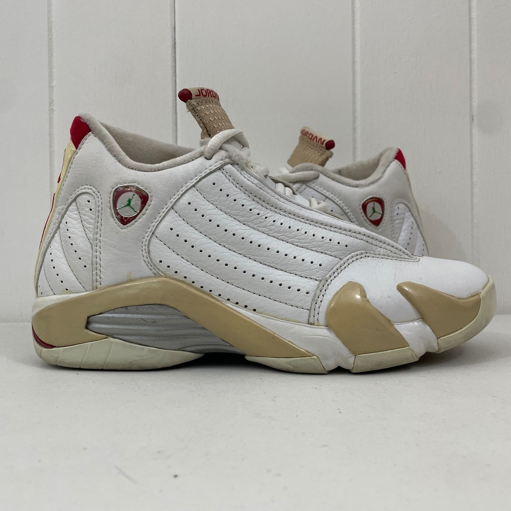 Air Jordan Retro XIV 14 Linen 2005 312274-161 White/Linen Women's Size 7Y No Box